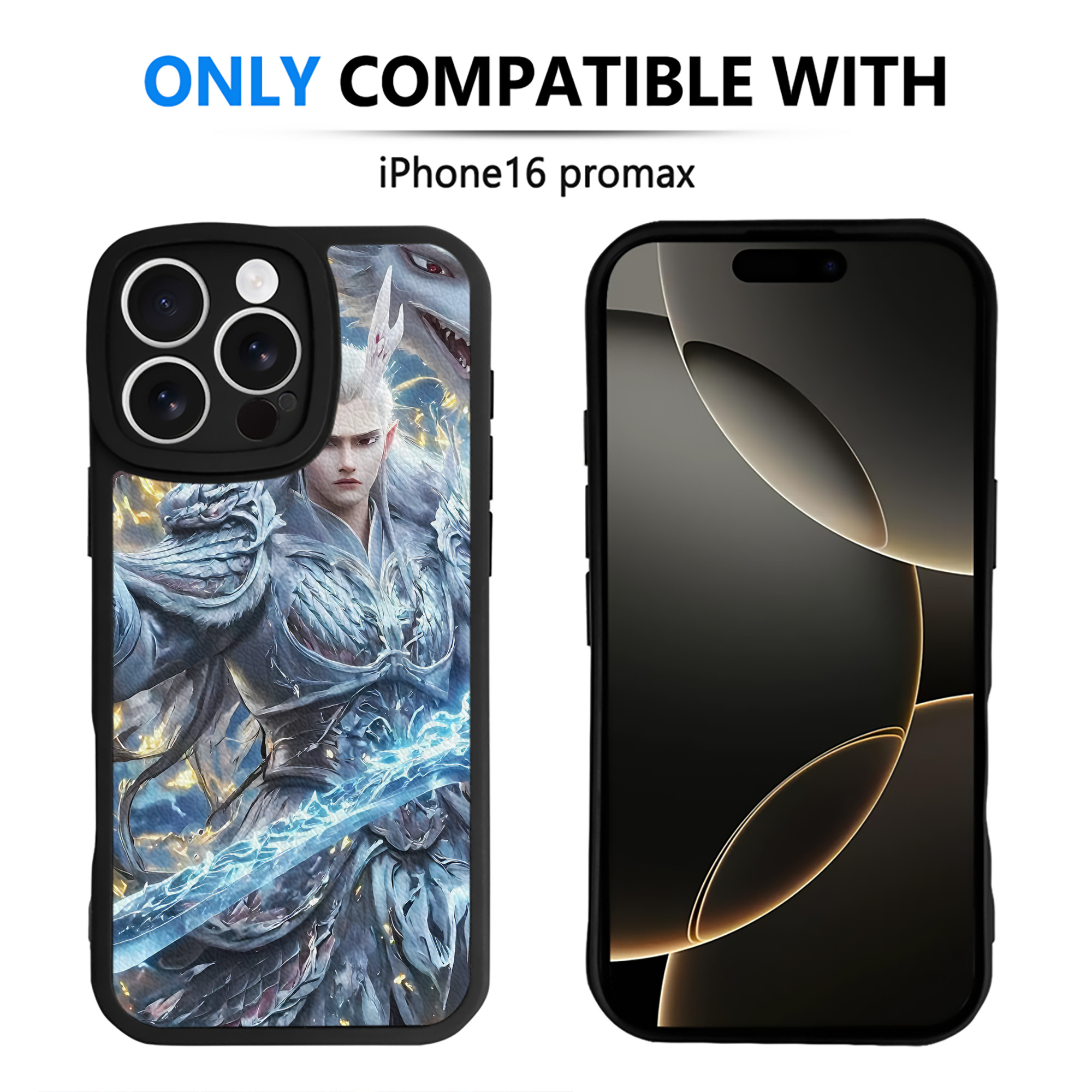 （画像用） Ne Zha 2 ナタ 魔童の大暴れ 【iPhone 16シリーズ対応】シリコンスマホケース（レザー調） 材質：シリコン